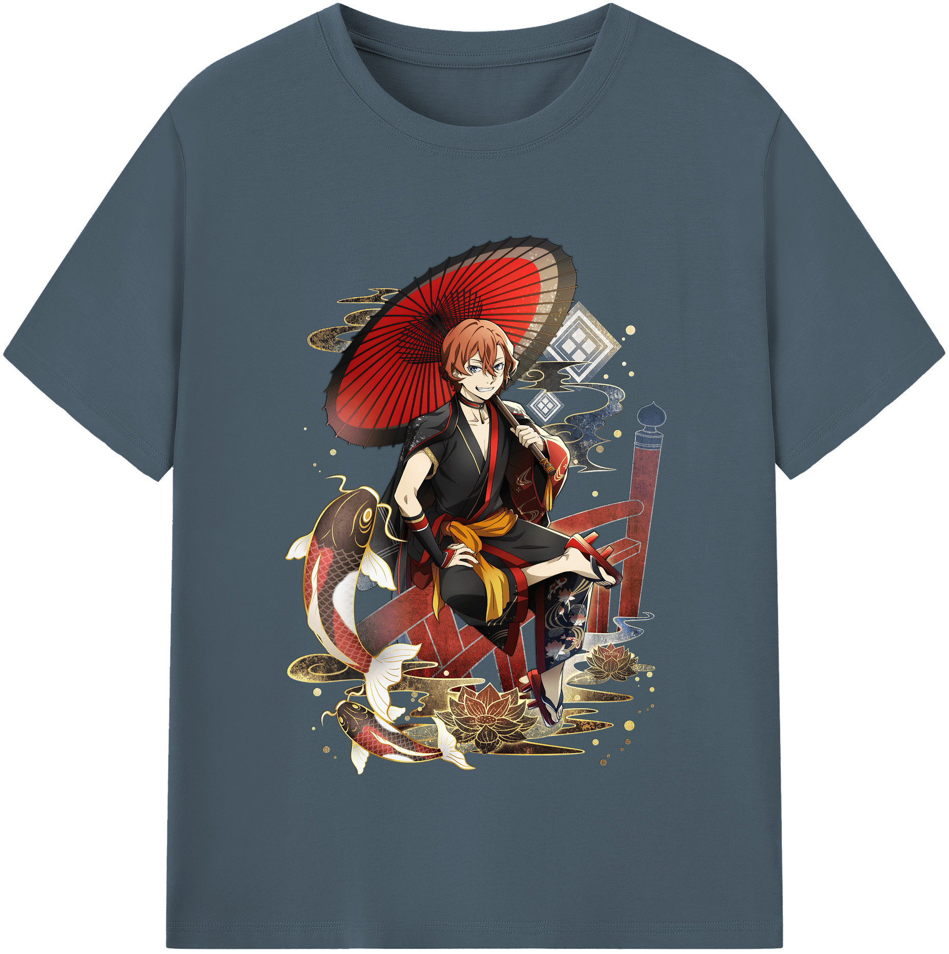 （画像用） 文豪ストレイドッグス Bungo Stray Dogs 綿100％半袖Tシャツ（フロントプリント）